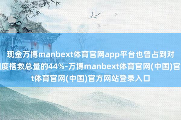 现金万博manbext体育官网app平台也曾占到对通盘第三宇宙国度搭救总量的44%-万博manbext体育官网(中国)官方网站登录入口