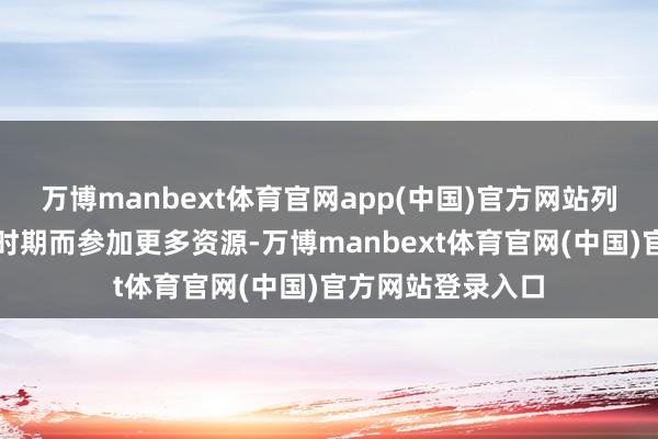 万博manbext体育官网app(中国)官方网站列国会视其为策略时期而参加更多资源-万博manbext体育官网(中国)官方网站登录入口